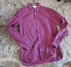 H&M Red and Blue Plaid Men's Shirt